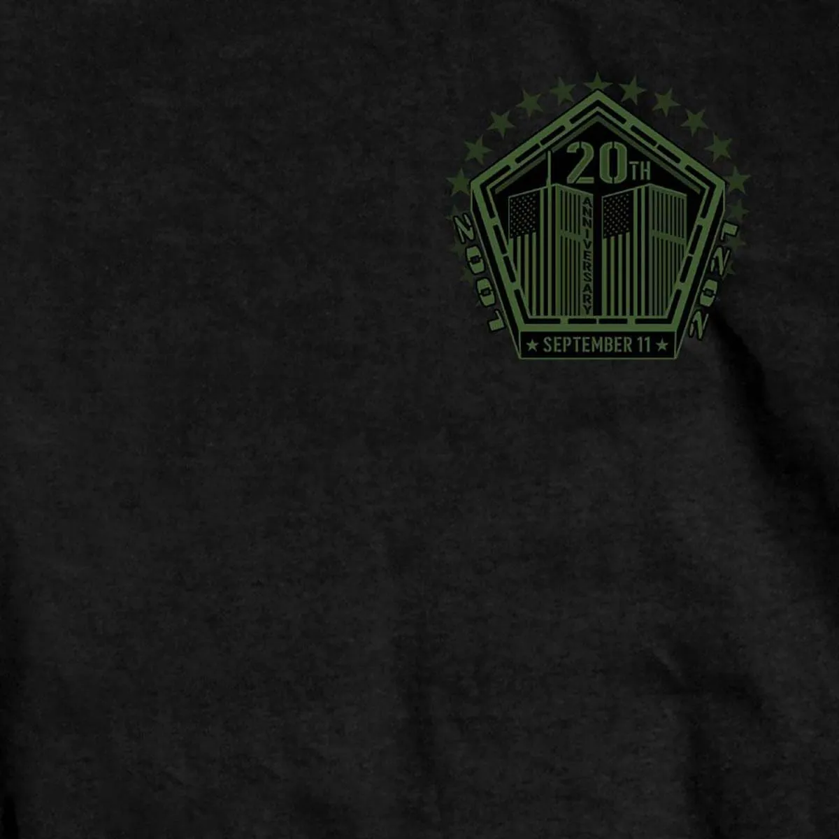 Hot Leathers GMD1495 Men's Black '9-11 We Still Remember' T-Shirt