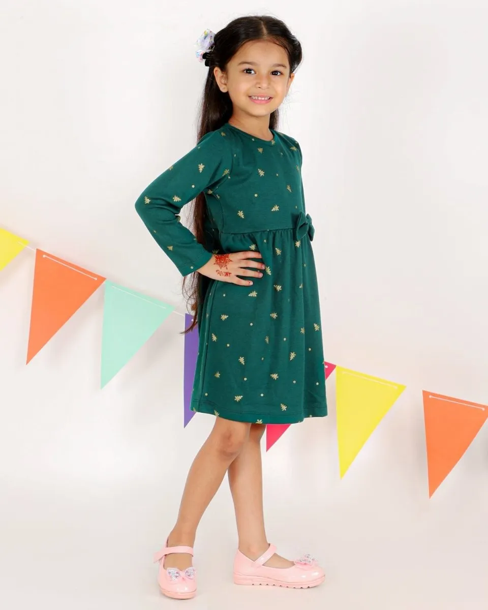 Jingle Jolly Girls Casual Dress