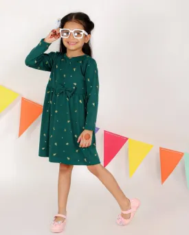 Jingle Jolly Girls Casual Dress