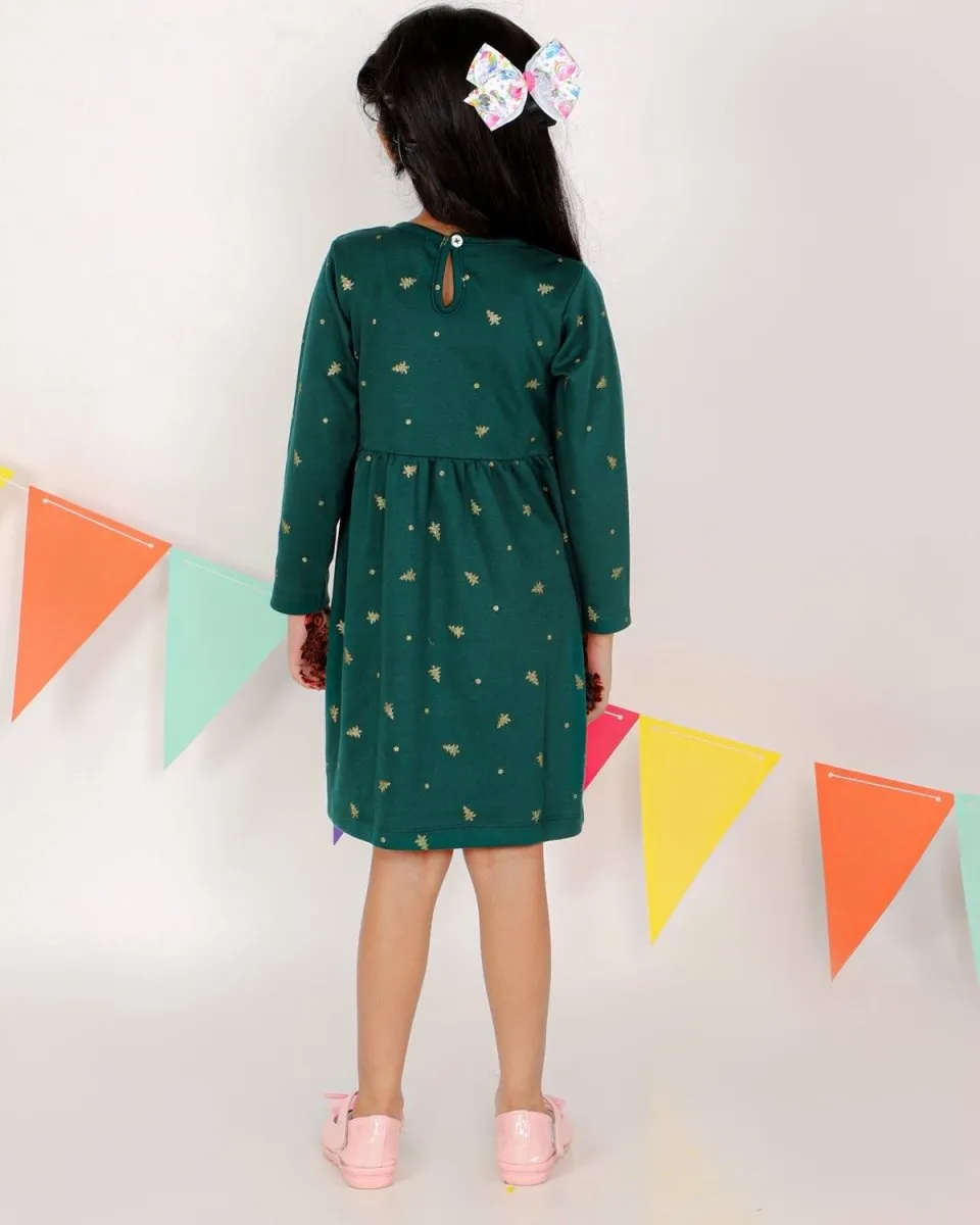 Jingle Jolly Girls Casual Dress