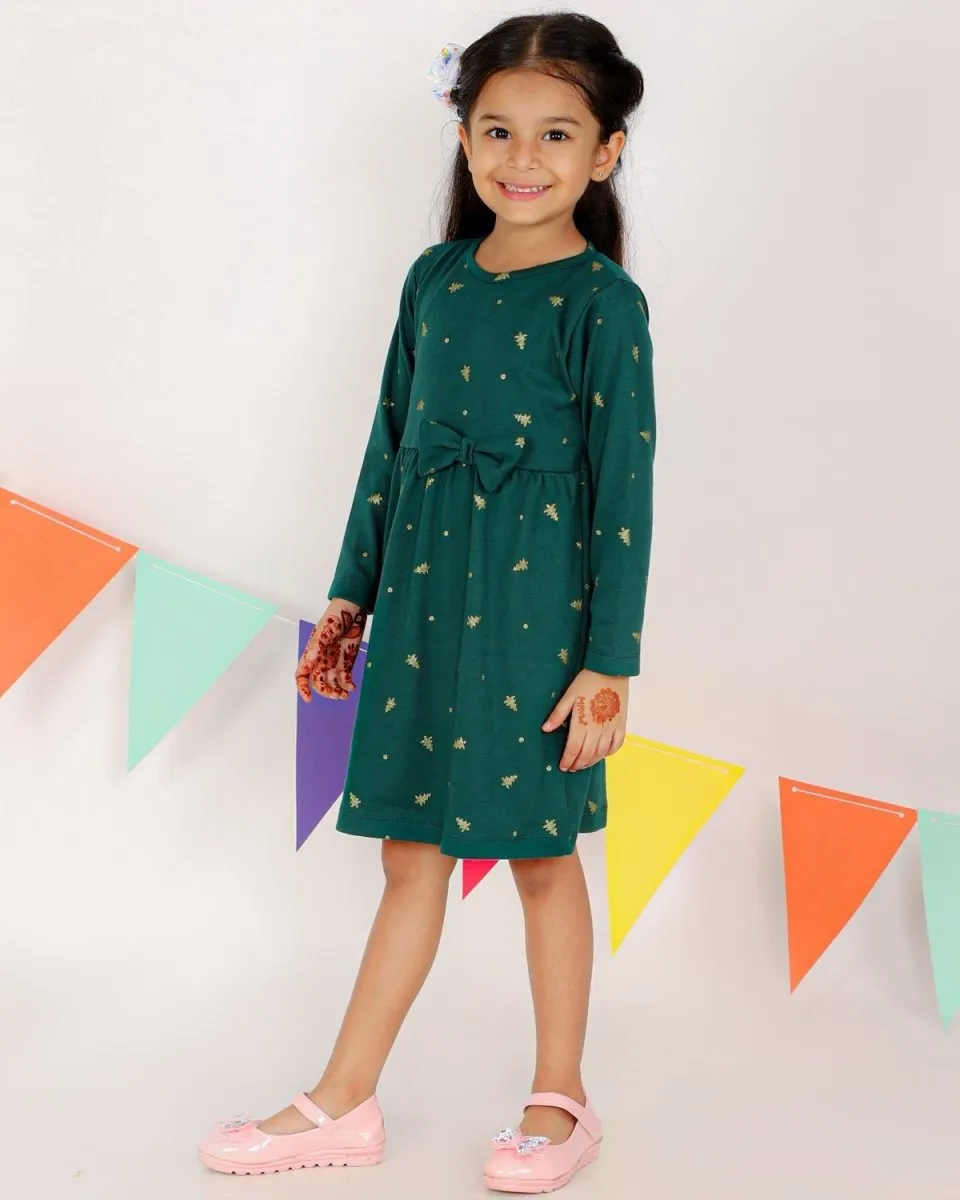 Jingle Jolly Girls Casual Dress