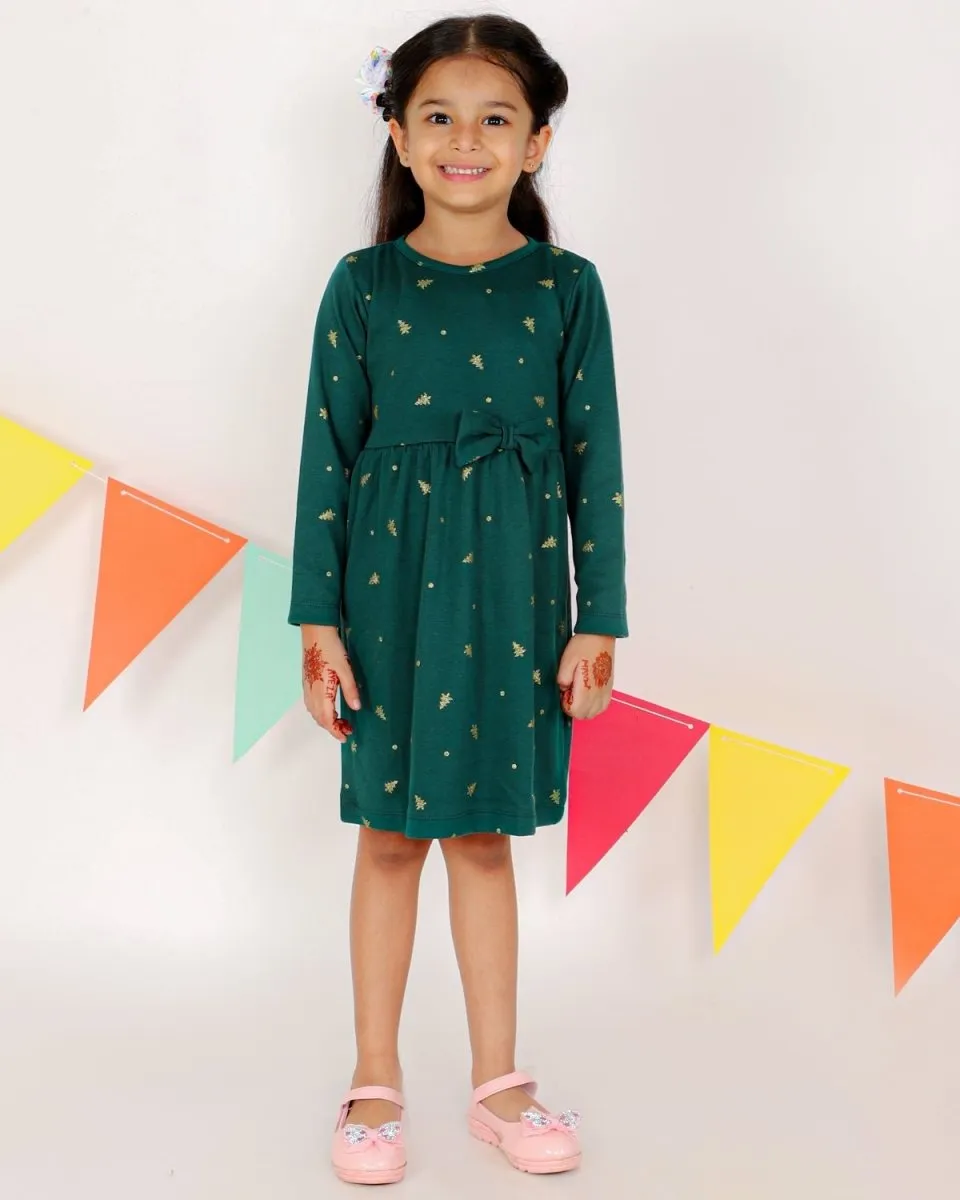 Jingle Jolly Girls Casual Dress