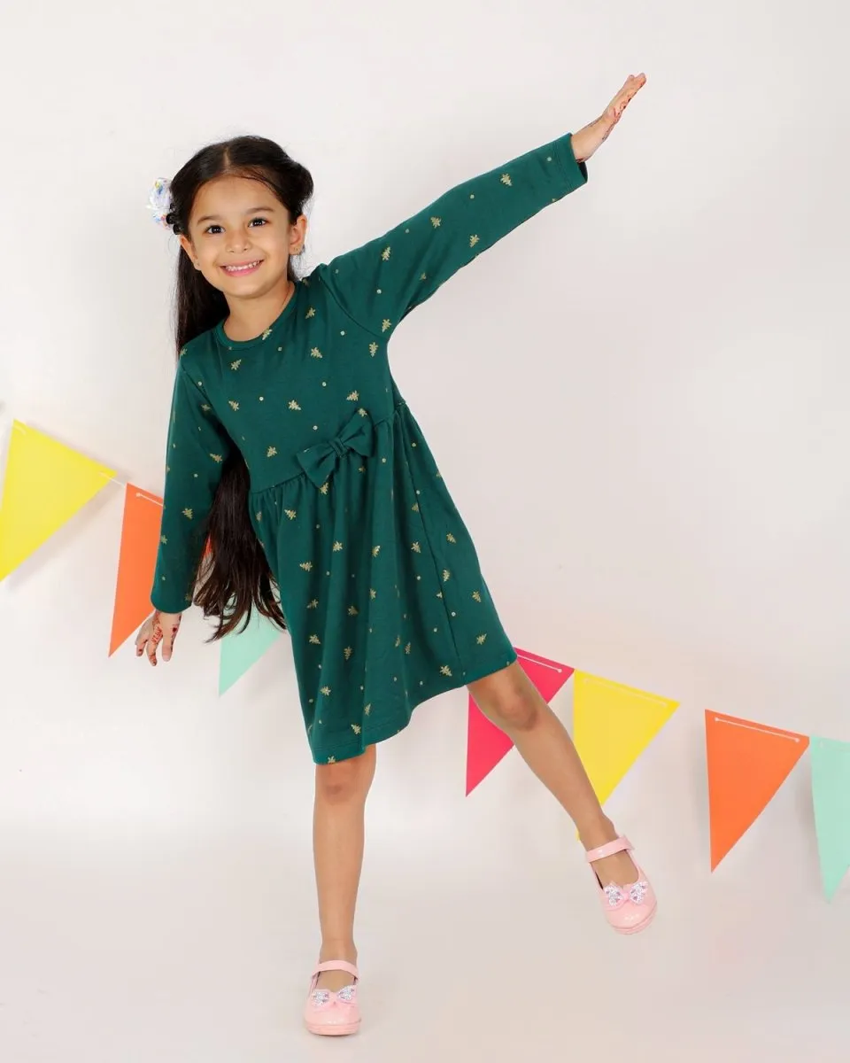 Jingle Jolly Girls Casual Dress
