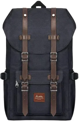KAUKKO Travel Laptop Backpack, Outdoor Rucksack, Casual backpack Fits 15.6"(Oxford Black)
