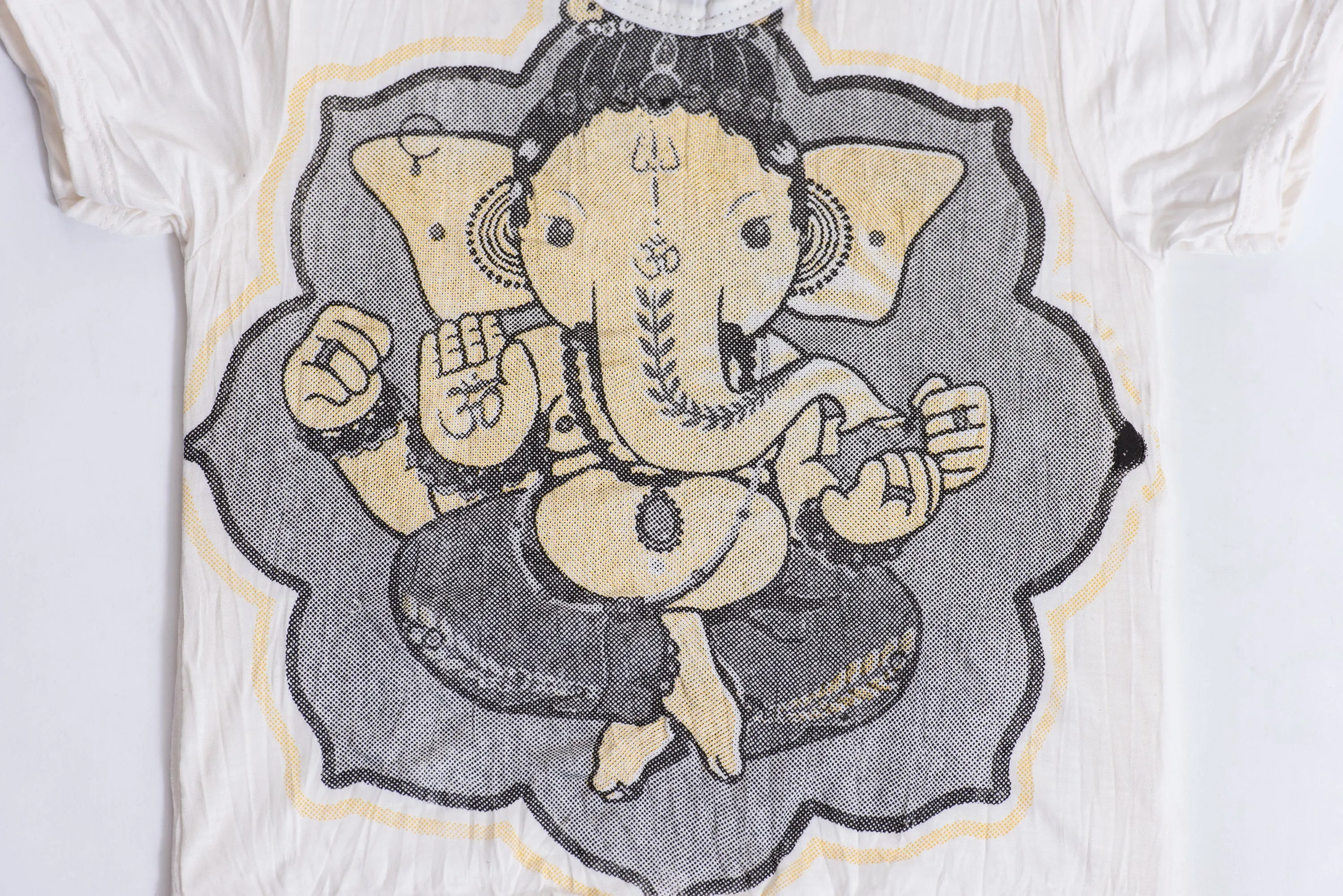 Kids Baby Ganesh T-Shirt in White