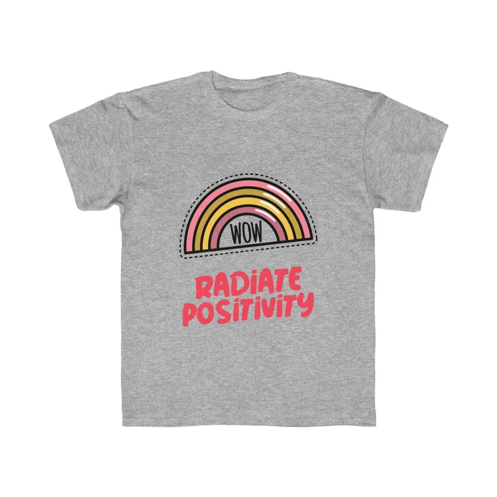 Kids Girls Radiate Positivity T-Shirt