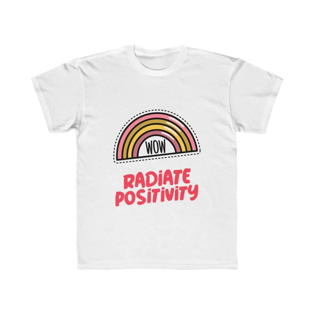 Kids Girls Radiate Positivity T-Shirt
