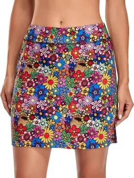 Kimmery Women's Athletic Tennis Skorts Golf Skirts with Pocket Sizes M-3XL
