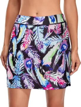 Kimmery Women's Athletic Tennis Skorts Golf Skirts with Pocket Sizes M-3XL