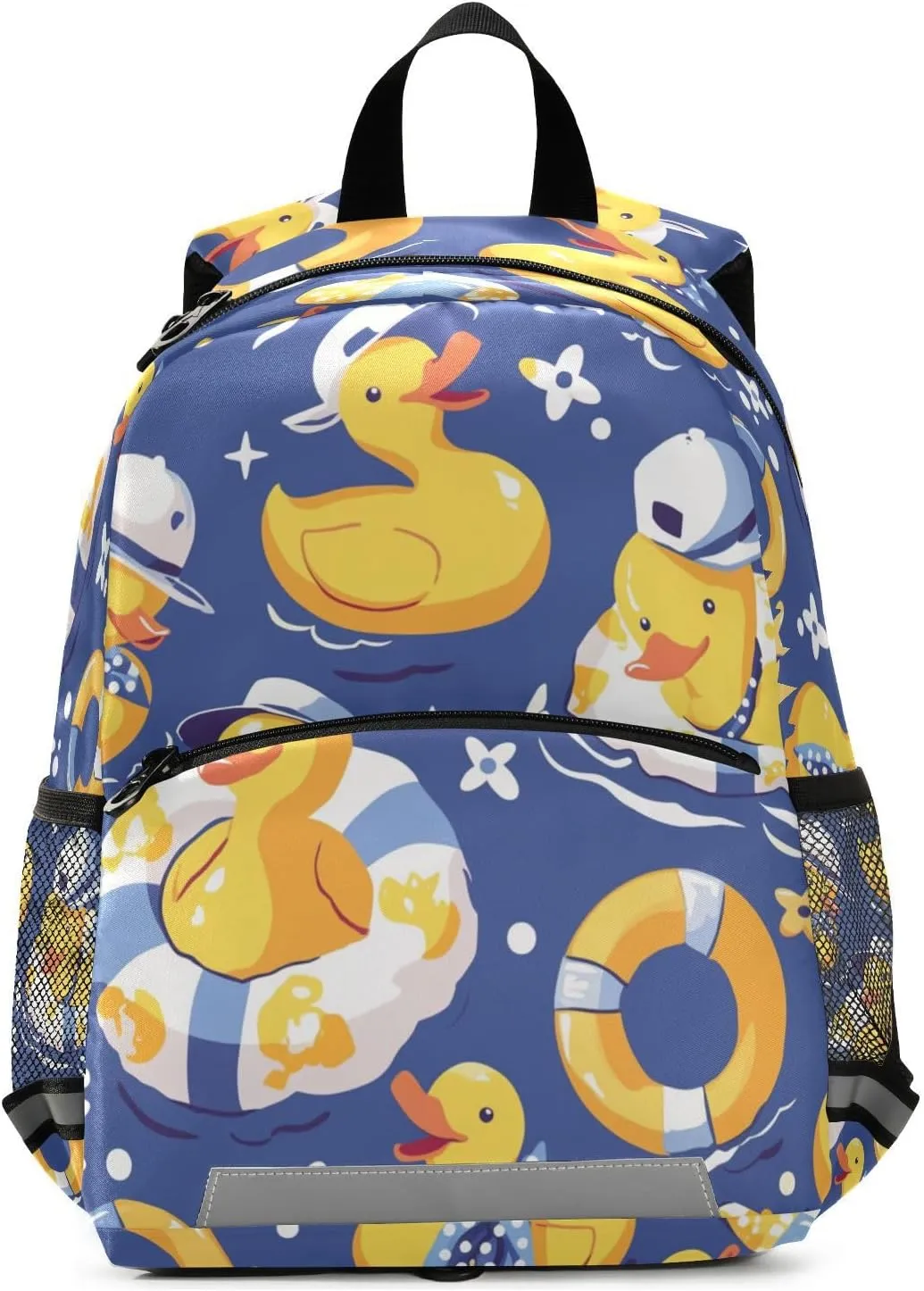 KLL Mini Toddler Girl Backpack Yellow Duck Cartoon Mini Travel Outdoor Daypack Bookbag for Primary School