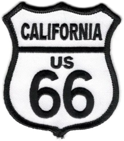 Legendary Route 66 California U.S. Highway Biker Iron On Patch (Great for Jackets, Hats, Backpacks)