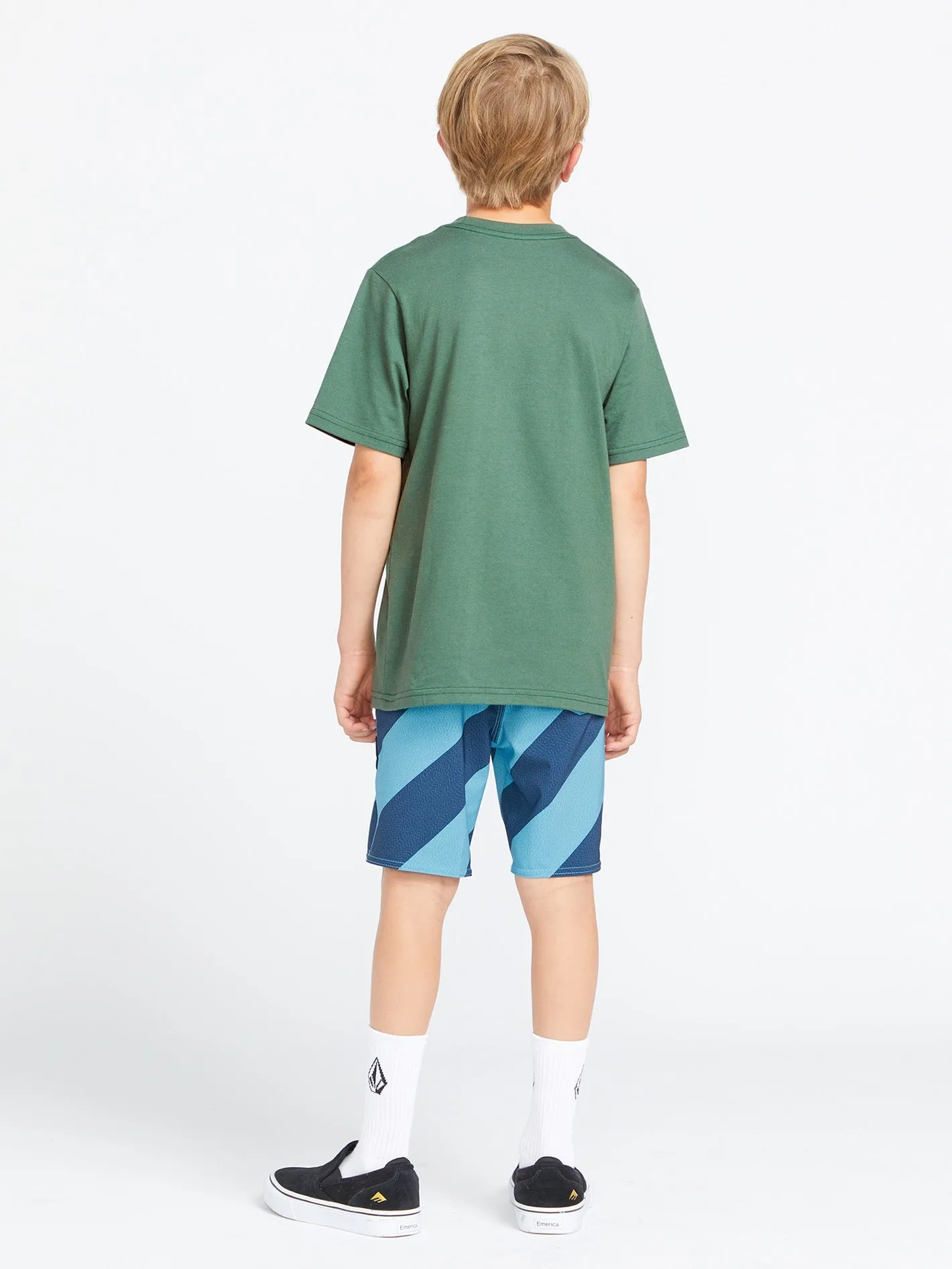 Little Boys Hot Rodder Short Sleeve Tee - Fir Green