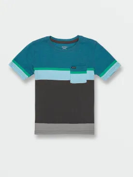 Little Boys Stone Blocker Crew Short Sleeve Shirt - Aged Indigo