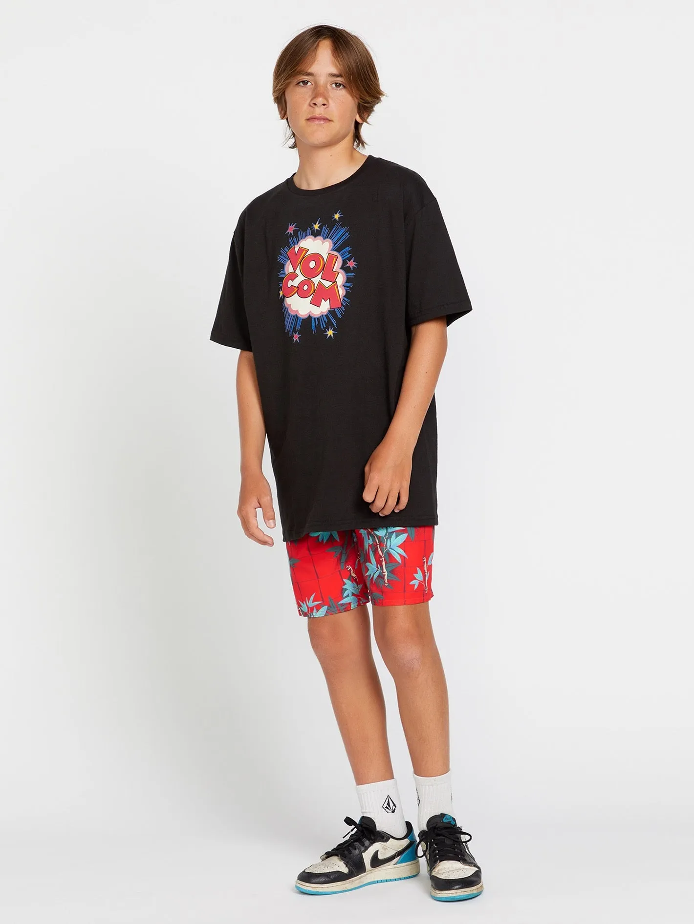 Little Boys Stone Pow Short Sleeve Tee - Black