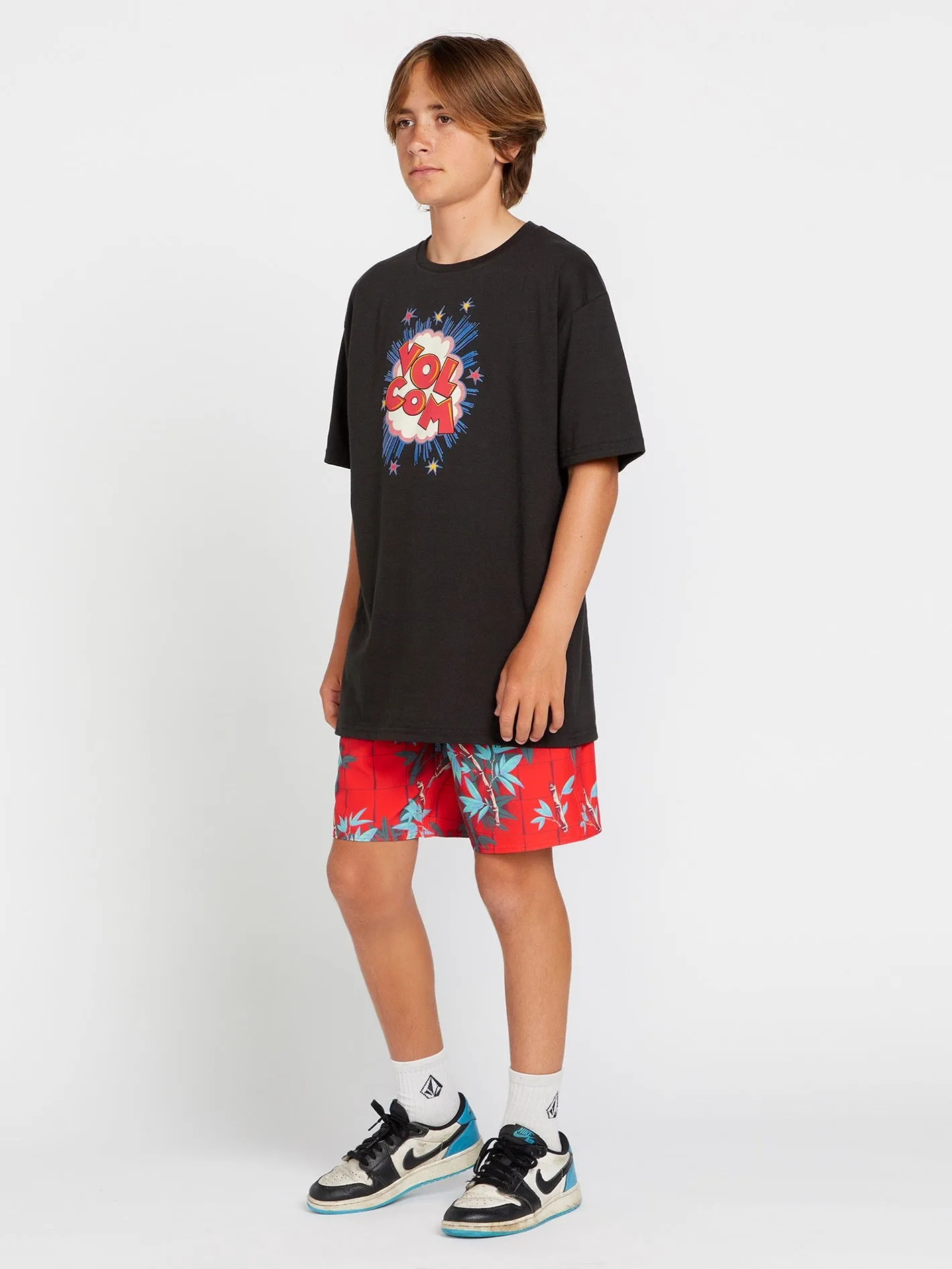 Little Boys Stone Pow Short Sleeve Tee - Black