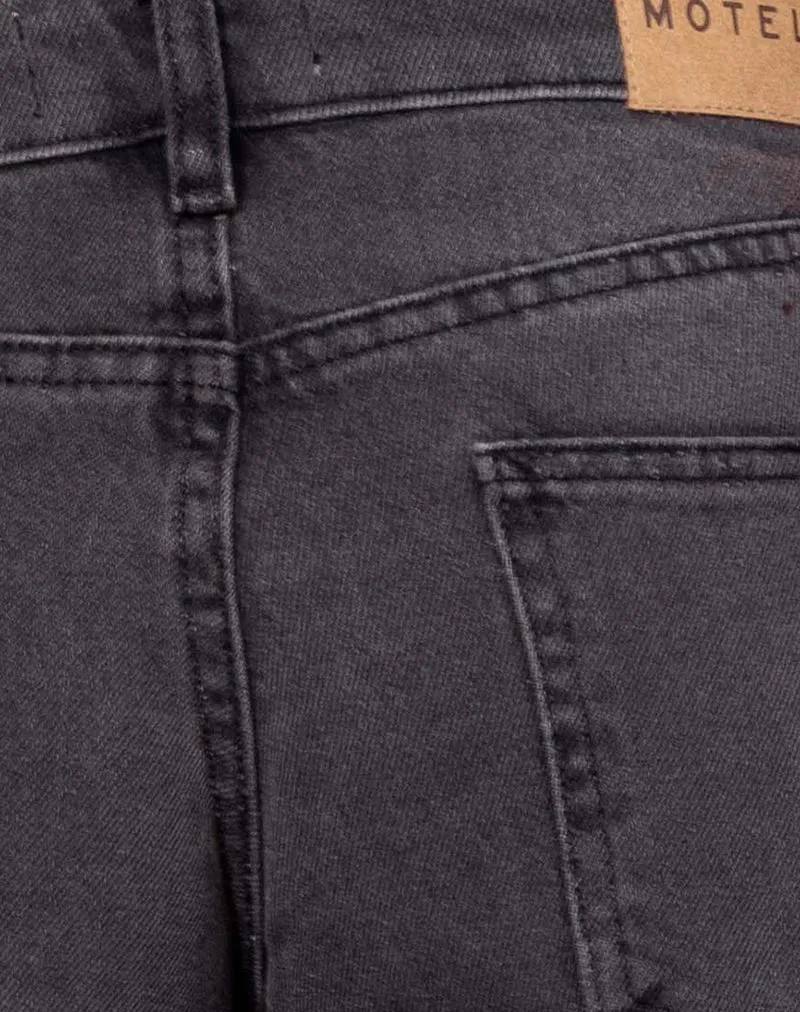 Low Rise Parallel Jeans in Vintage Black
