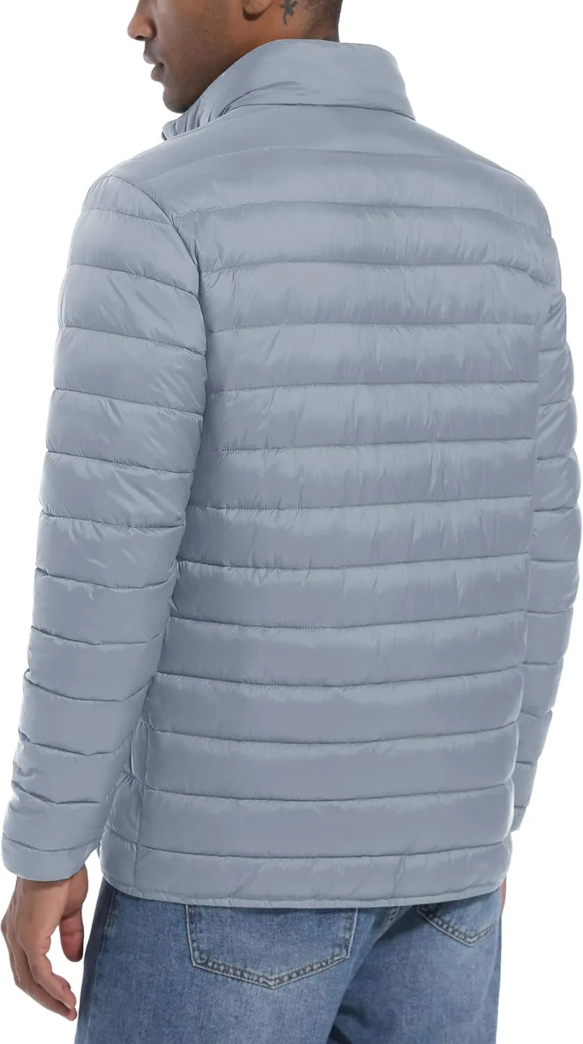 MAGCOMSEN Men's Puffer Jacket Lightweight Warm Winter Coats Water Repellent Windproof Insulated Jacket