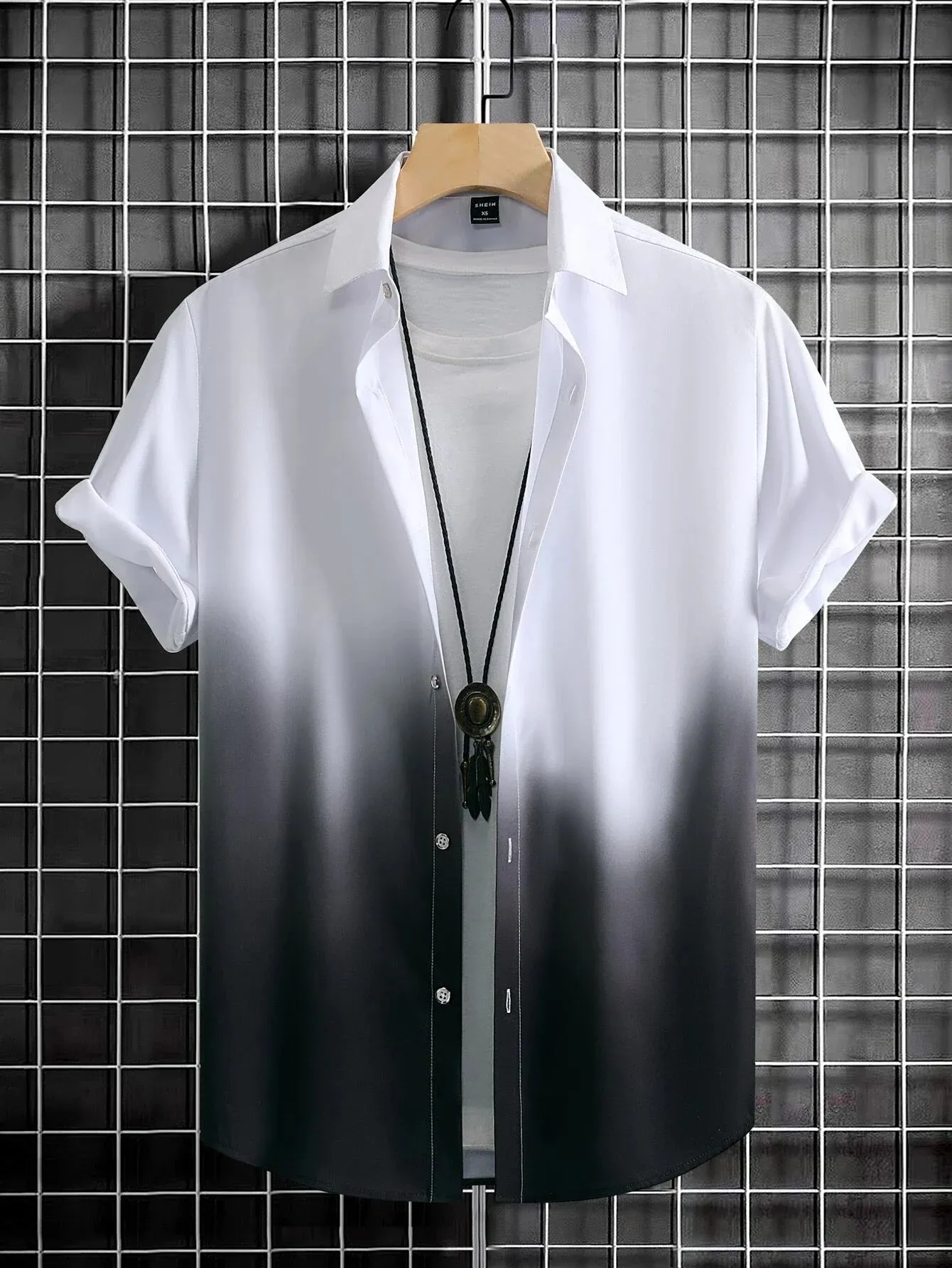 Men's Shirt Summer Clothing Gradient Design Graphic 3D Print Shirts Short Sleeve Tops Streetwear Loose Casual Hawaiian Shirts