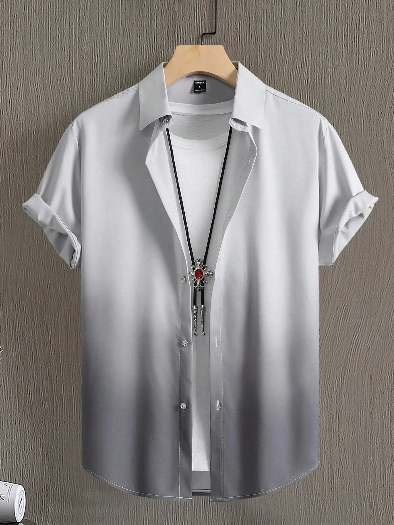 Men's Shirt Summer Clothing Gradient Design Graphic 3D Print Shirts Short Sleeve Tops Streetwear Loose Casual Hawaiian Shirts