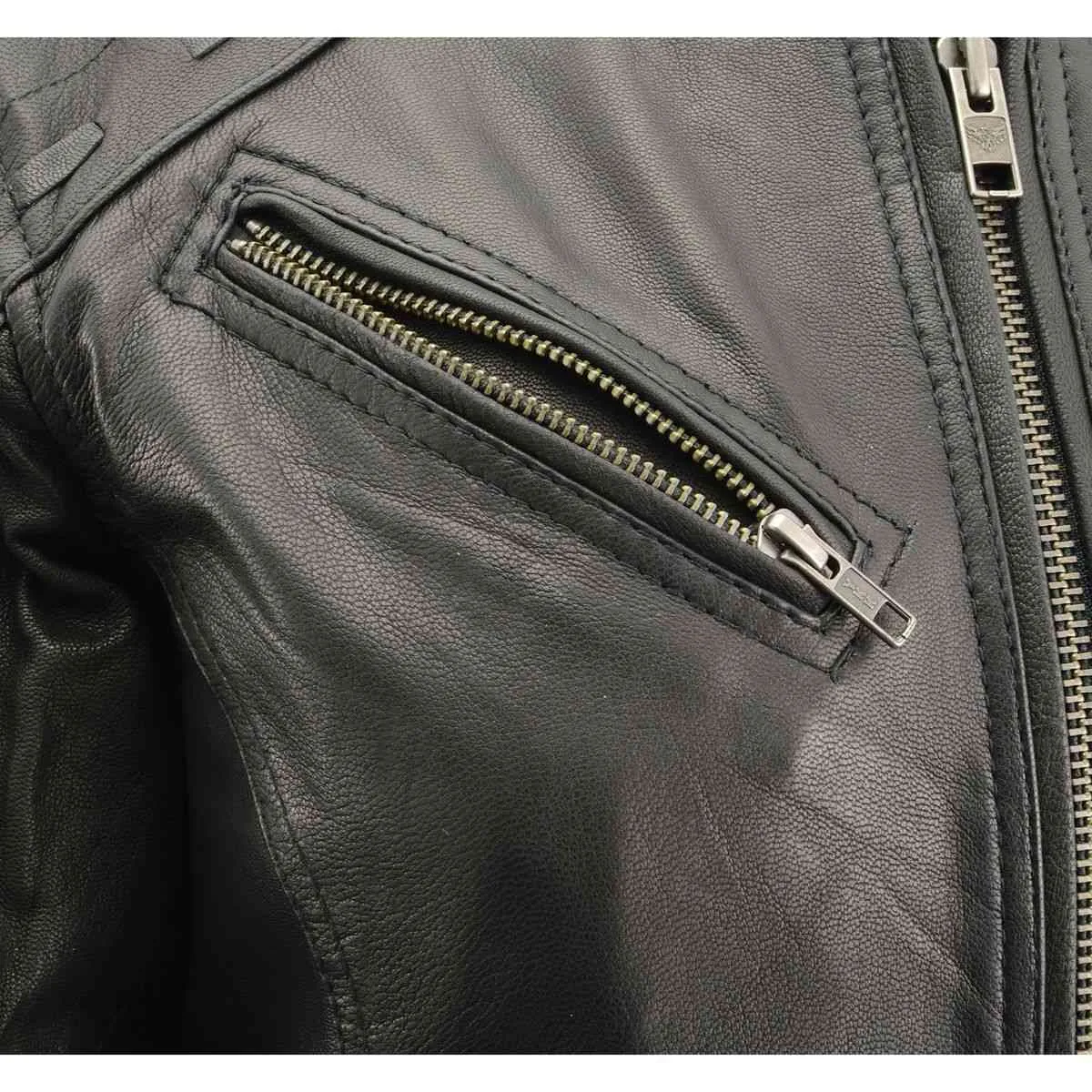 Milwaukee Leather MLL2565 Women's Black Fringed Lightweight Leather