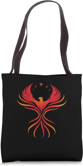 Mythology Phoenix Firebird Cool Bird Rising Flames Ashes Tote Bag