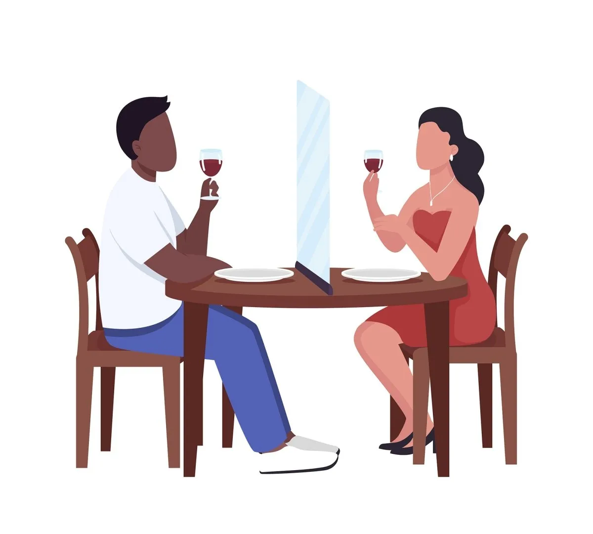 New normal lifestyle during covid lockdown flat color vector illustration set