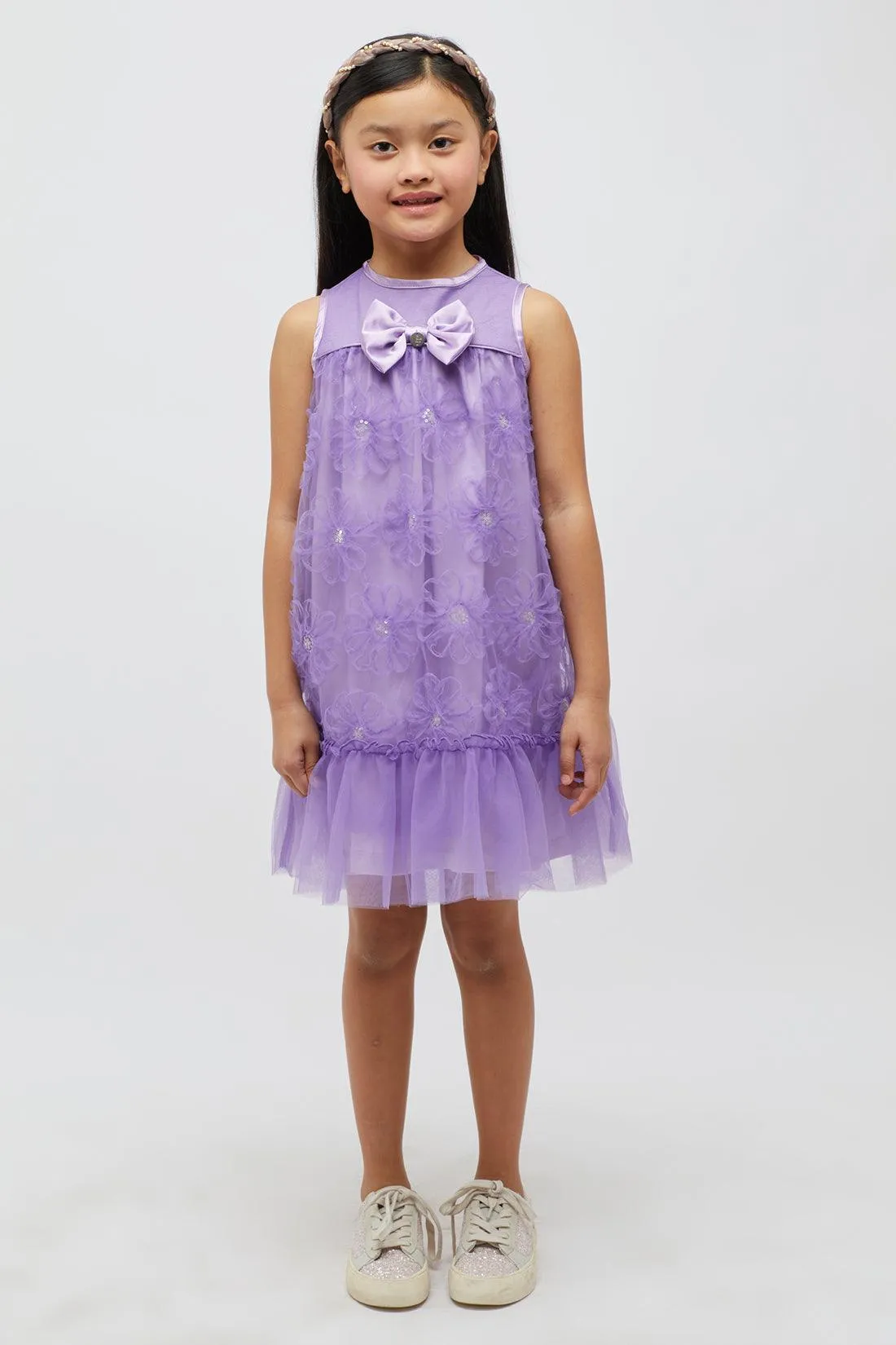 One Friday Girls Purple Summer Dress