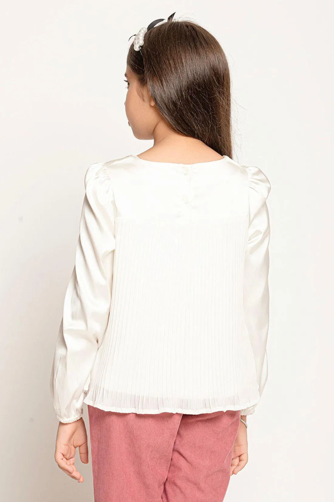 One Friday Off White Solid Top