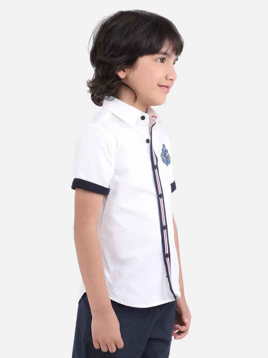 One Friday White Printed Shirt