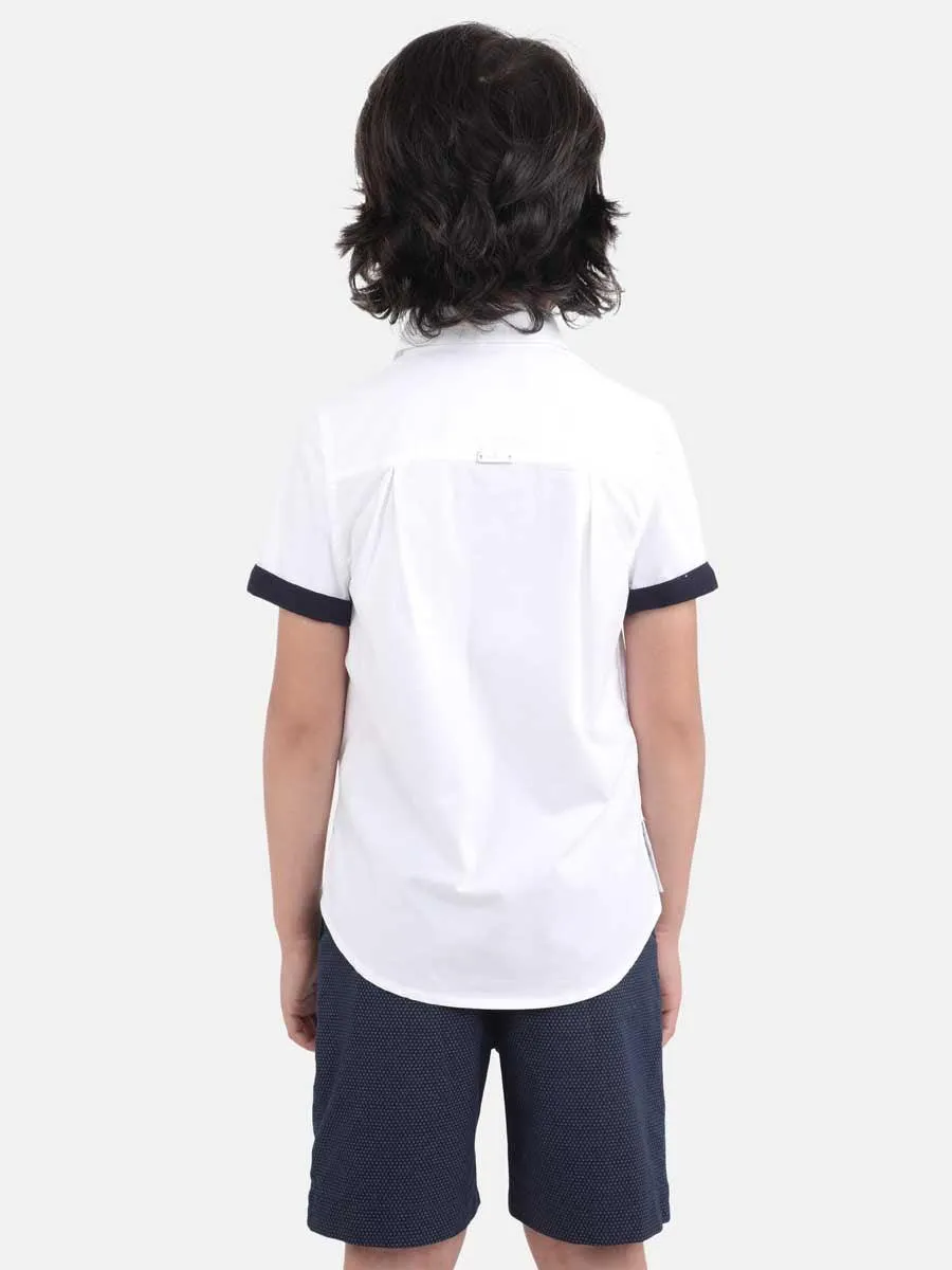 One Friday White Printed Shirt