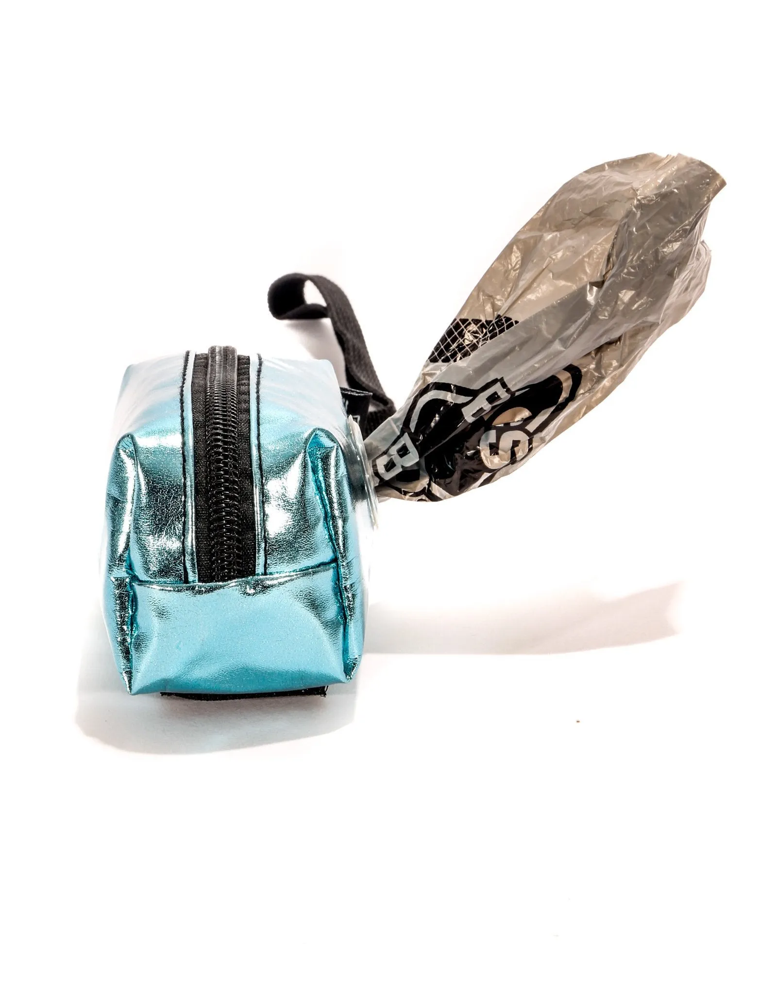 poopyCUTE | Cute Poop Bag Holder | METALLIC Blue