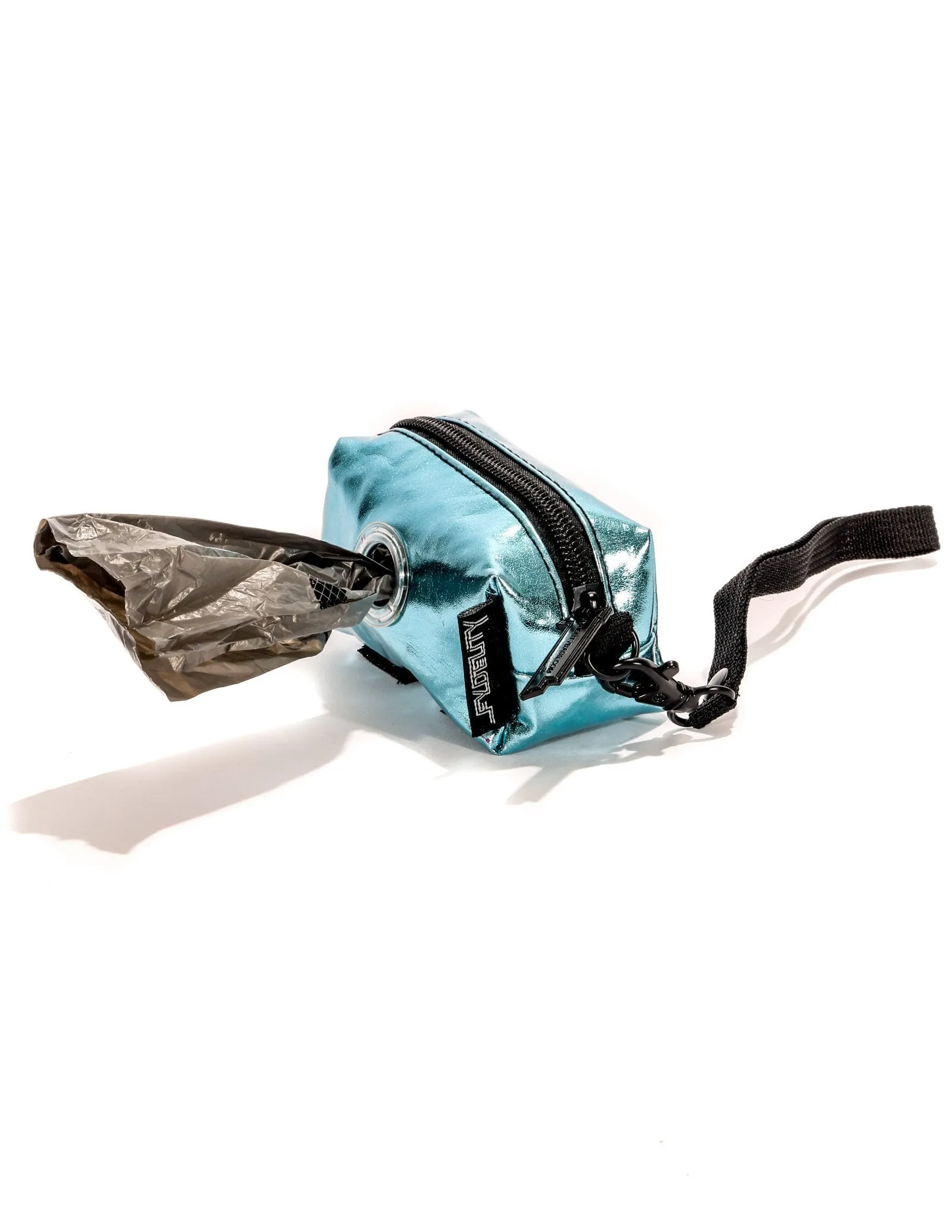 poopyCUTE | Cute Poop Bag Holder | METALLIC Blue