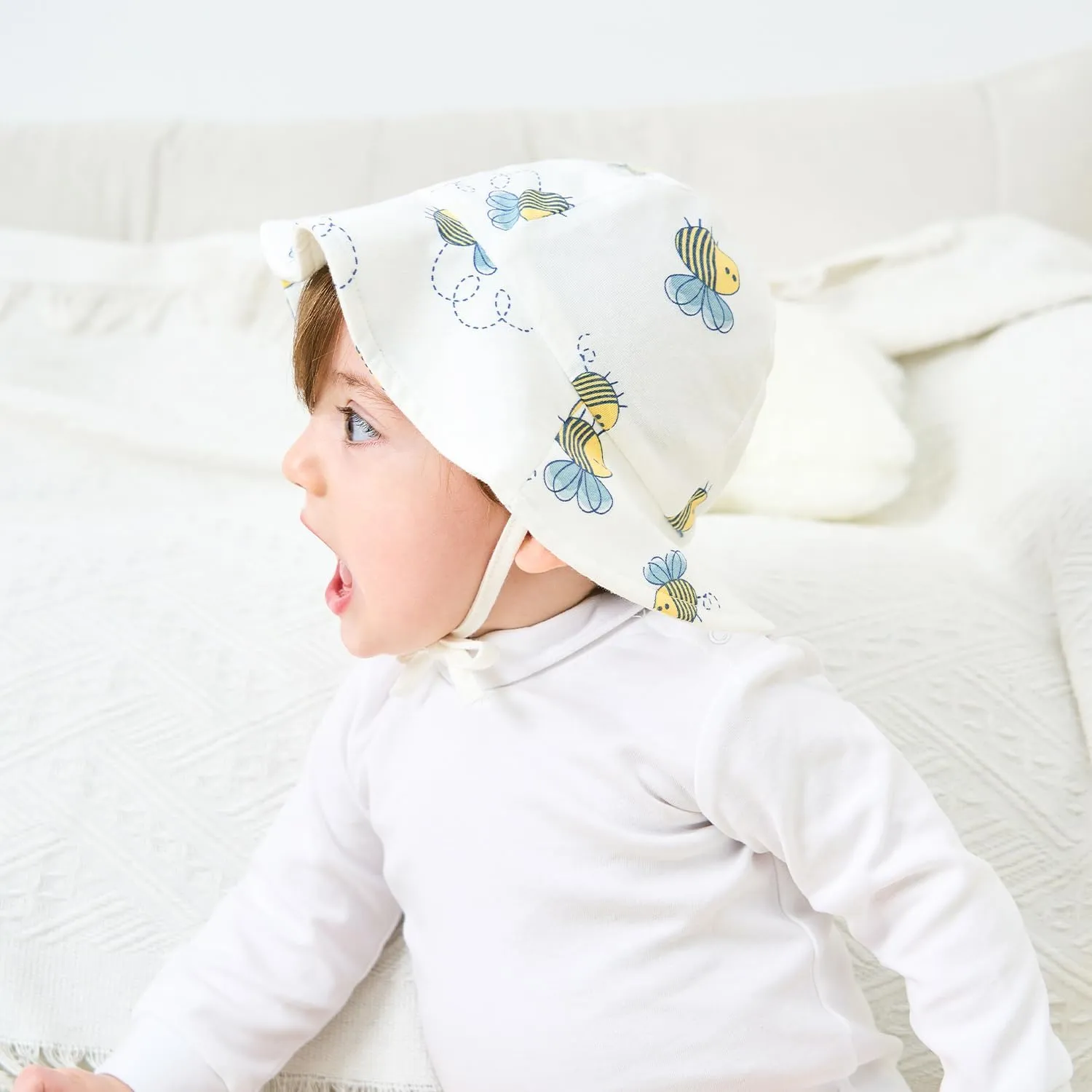 pureborn Baby Toddler Bucket Hat for Infant Boys Girls Kids Breathable Sun Hat with Chin Strap