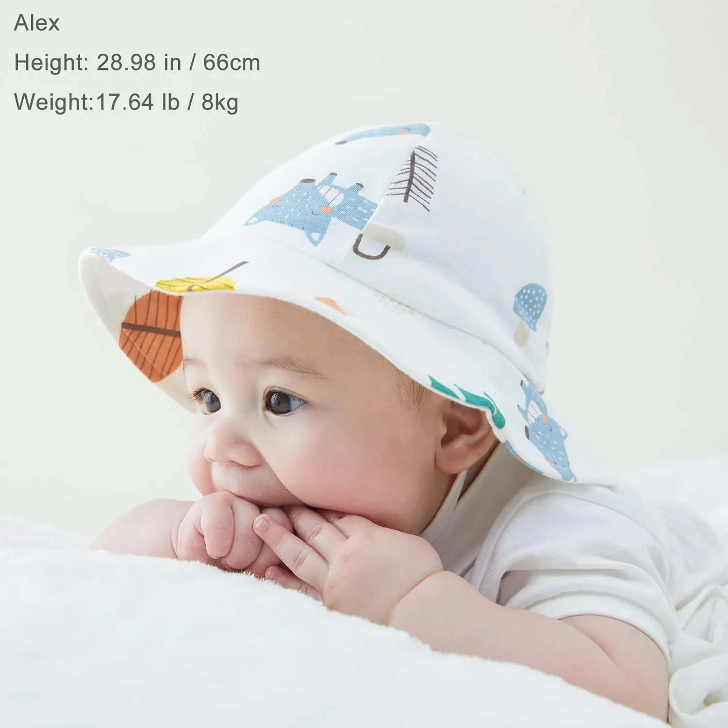 pureborn Baby Toddler Bucket Hat for Infant Boys Girls Kids Breathable Sun Hat with Chin Strap
