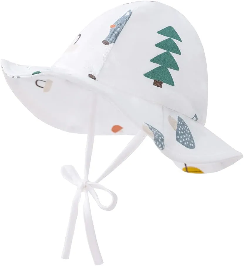 pureborn Baby Toddler Bucket Hat for Infant Boys Girls Kids Breathable Sun Hat with Chin Strap