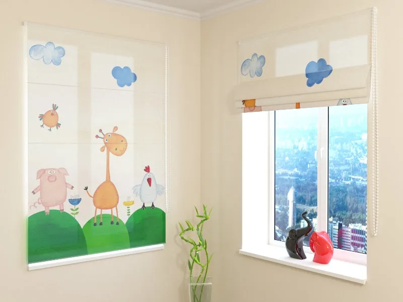 Roman Blind Baby Animals