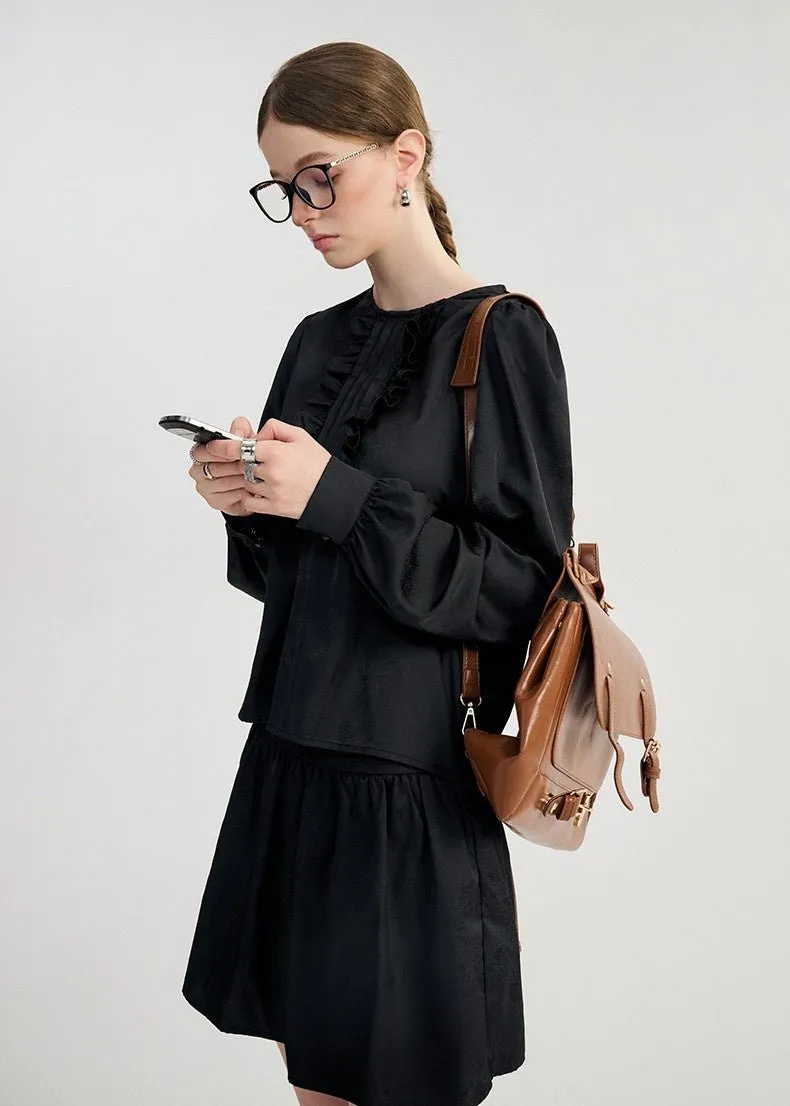 RUFFLED TOPS AND PLEATED SKIRTS