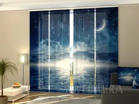 Set of 4 Panel Curtains Starry Night