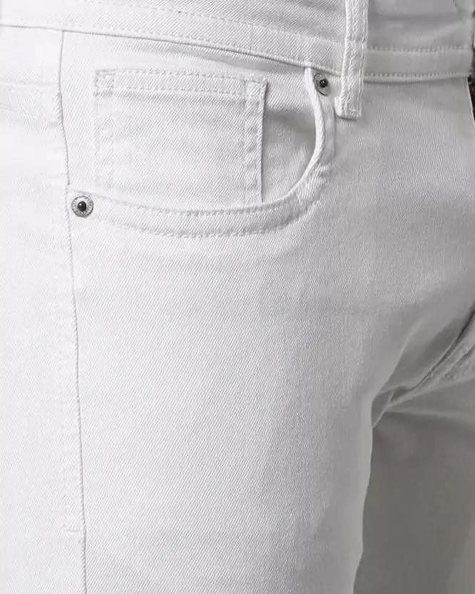 Slim Men White Jeans