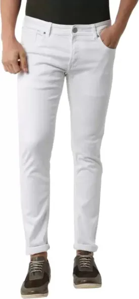Slim Men White Jeans