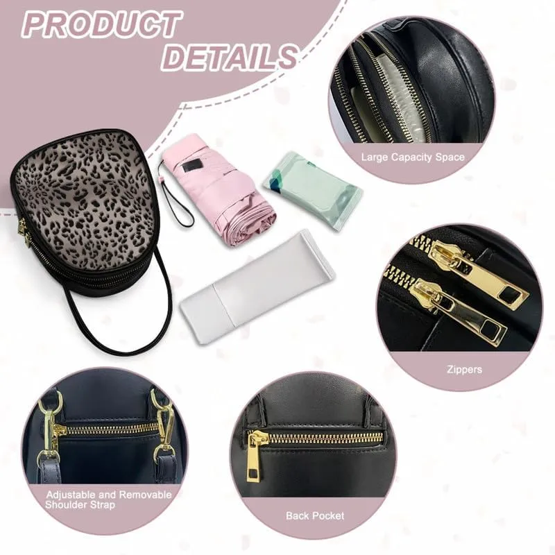Small Crossbody Bags for Women Stained Glass Art Zip Cell Phone Purse, Vegan PU Leather Top Handle Handbags