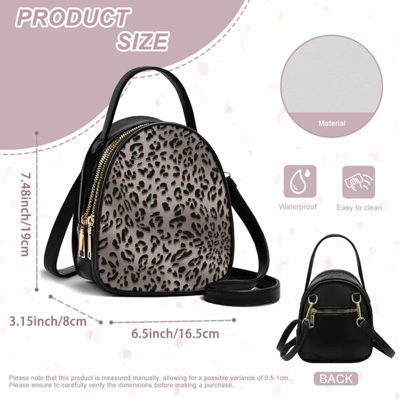 Small Crossbody Bags for Women Stained Glass Art Zip Cell Phone Purse, Vegan PU Leather Top Handle Handbags
