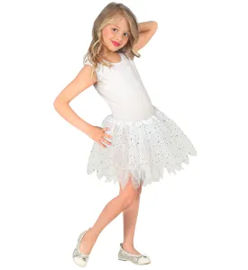 Sparkling Tutu Skirt White Kids
