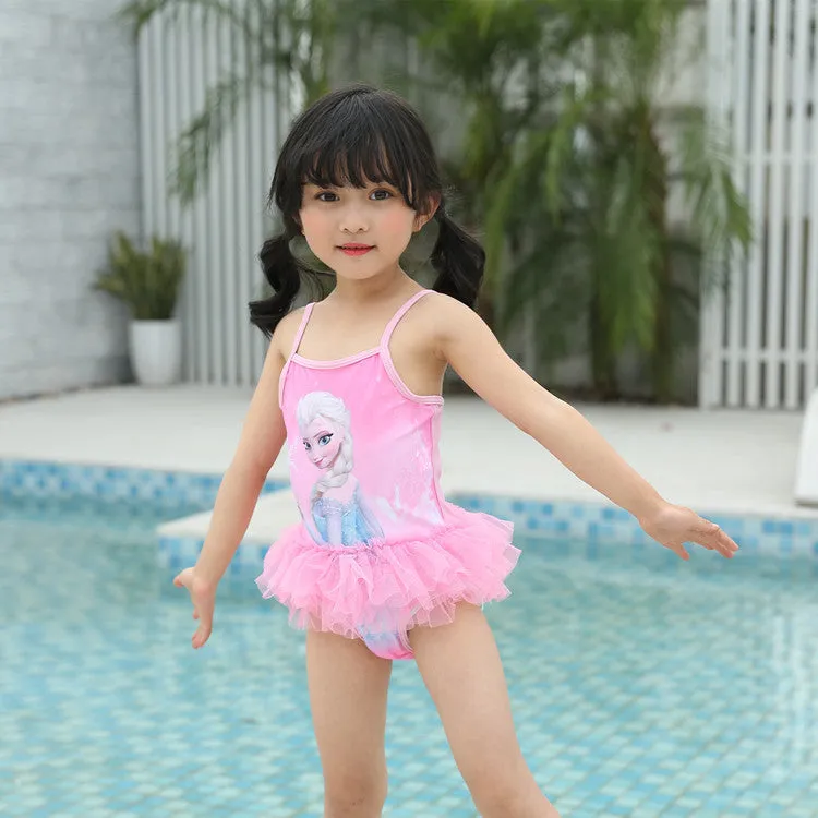 Swimsuit Girls' Mesh  Frozen Girls' Swimwear