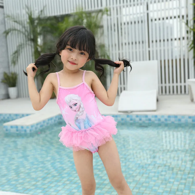 Swimsuit Girls' Mesh  Frozen Girls' Swimwear