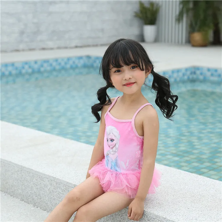 Swimsuit Girls' Mesh  Frozen Girls' Swimwear