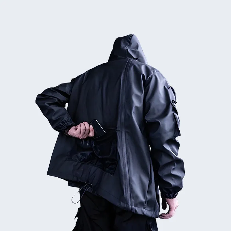 Techwear Jacket With Hood