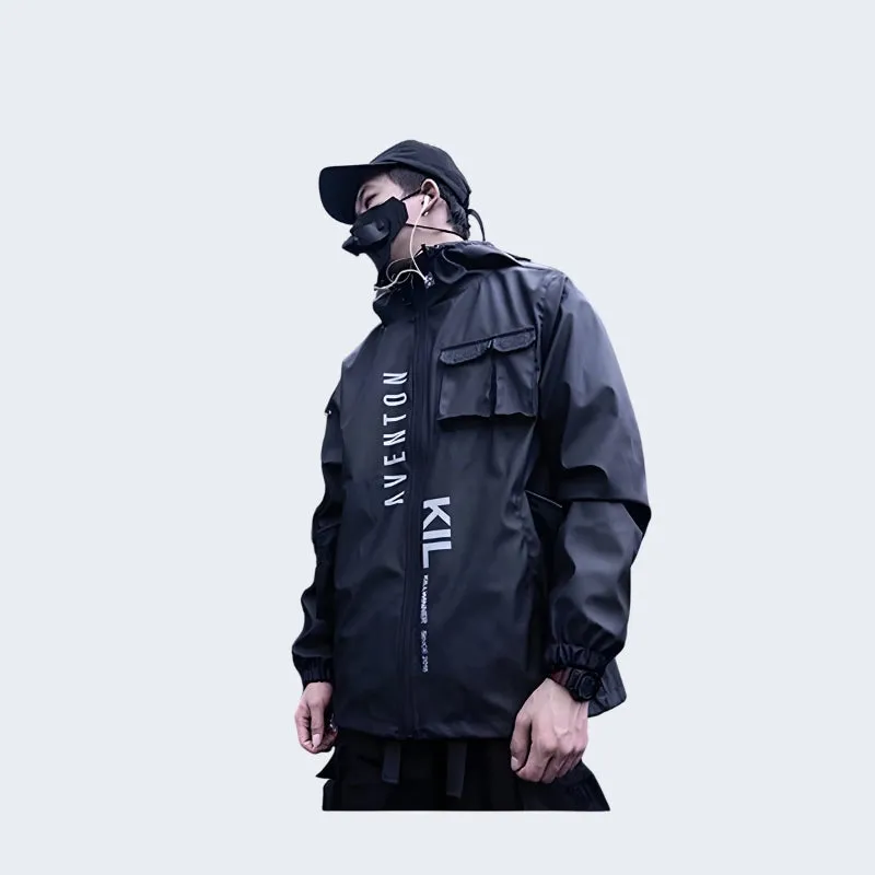 Techwear Jacket With Hood