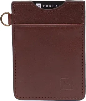 Thread Wallets Ultra Slim Minimalist Card Holder Wallet (Chocolate)