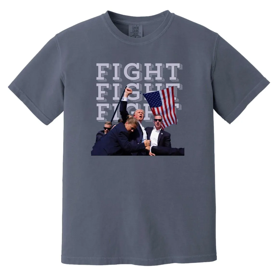 Trump Fight USA Made Garment-Dyed T-Shirt